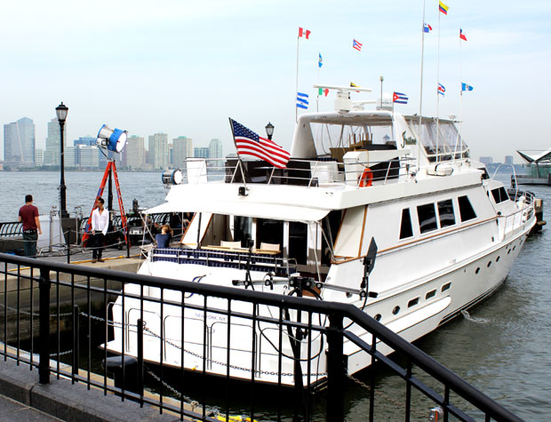 Luxury Charter Yacht Justine At Dennis Conners North Cove In Nyc