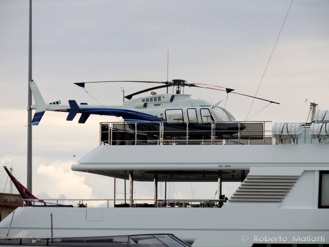 samar yacht helicopter