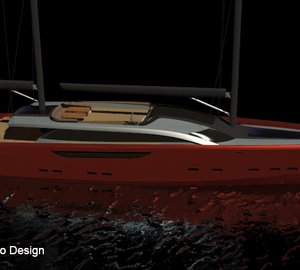 65m Motor Sailer Yacht SERENDIPITY concept by Andrew Trujillo