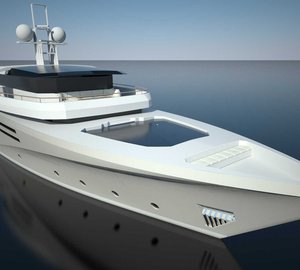 Renderings of 44m Diesel Electric Yacht Concept by Fifth Ocean Yachts and Studio Starkel