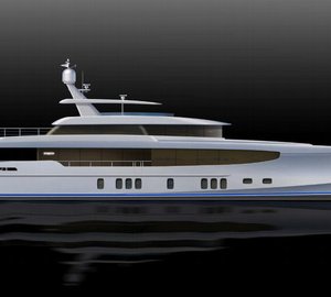 New 34m motor yacht Burger 112' RPH concept by Burger Boat and Gregory C. Marshall