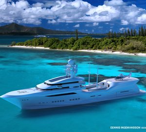 Impressive 90m mega yacht ARCTIC SUN concept by Dennis Ingemansson