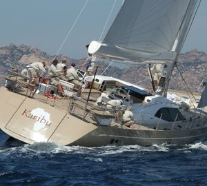 Excellent performance of Oyster 885 super yacht KARIBU at Loro Piana Superyacht Regatta