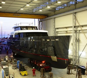 Photos and video from launch of Logica 147/01 motor yacht ‘My Logica’