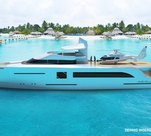 Latest 42m motor yacht ANOTHER DIMENSION concept by Dennis Ingemansson