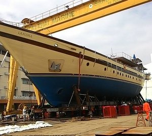 Launch of 65m sailing yacht LAMIMA at Italthai Marine Shipyard