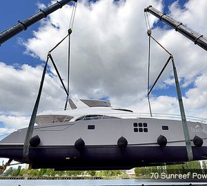 New 70 Sunreef Power Catamaran BLUE BELLY Launched