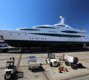 Beautiful 68m Motor Yacht LADY CHRISTINE at Monaco Marine La Ciotat