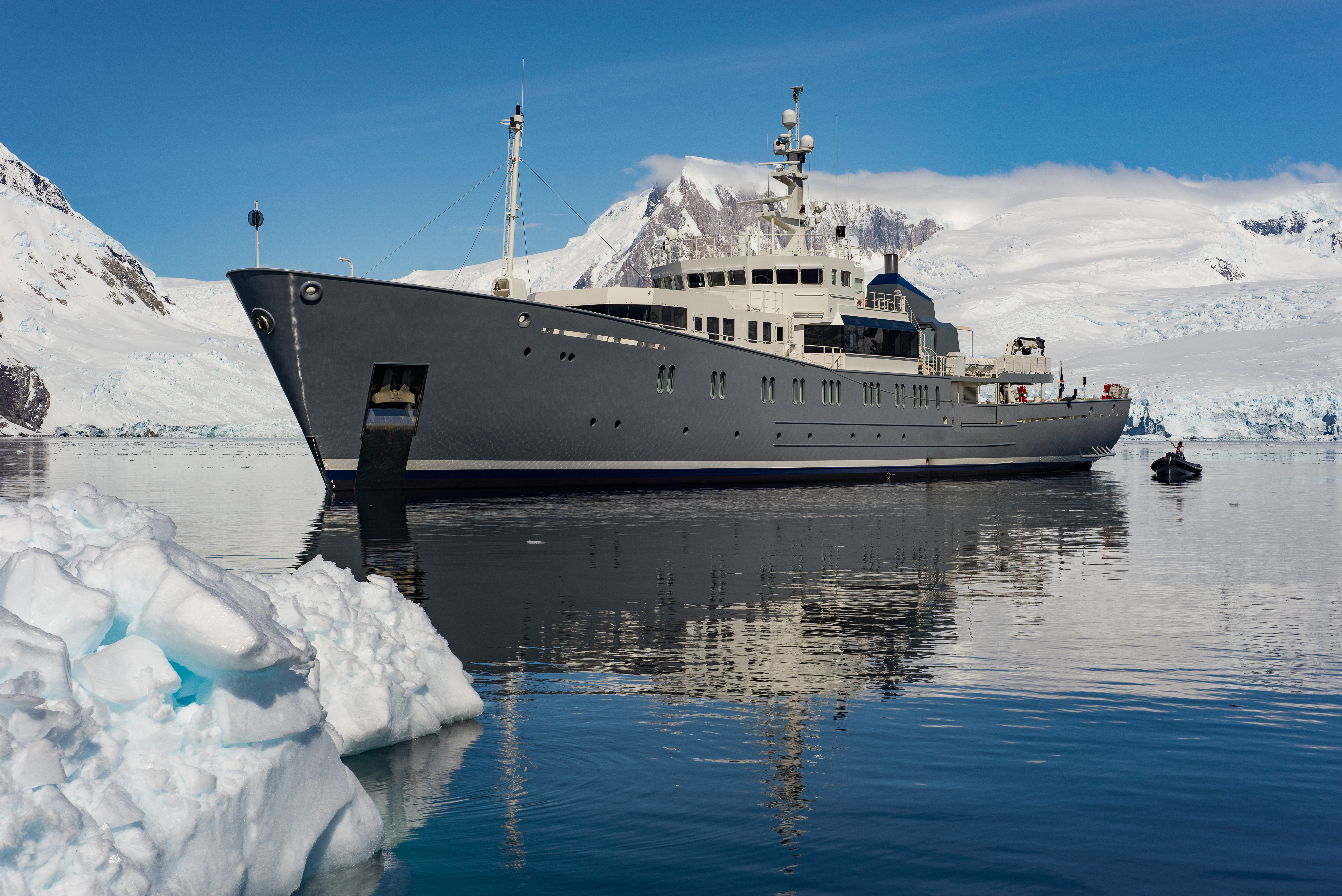 iceberg image with ship