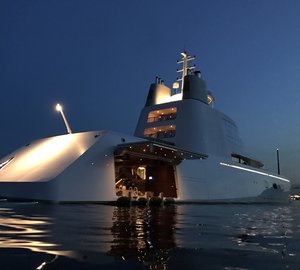 Spectacular Mega Yachts A spotted in Monaco during F1 Weekend