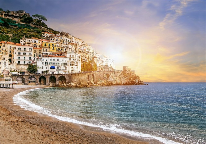 Amalfi Coast at Sunset