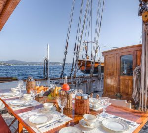 Secure classic schooner Trinakria for Western Mediterranean charters during summer 2018