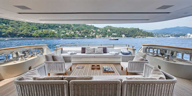 fabulous aft deck to relax on