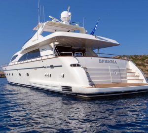 26m EFMARIA yacht offering 8 days for the price of 7 in Greece