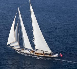 56m ‘James Bond star’ sailing yacht REGINA renamed ARIA I and available for Med charters