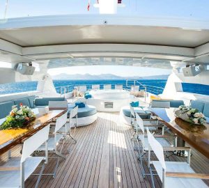 52m Victory renamed VERTIGO and available for charter in the Mediterranean