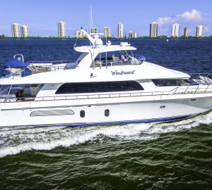 27m Cheoy Lee motor yacht WINDWARD offering spacial charter rate in the Bahamas