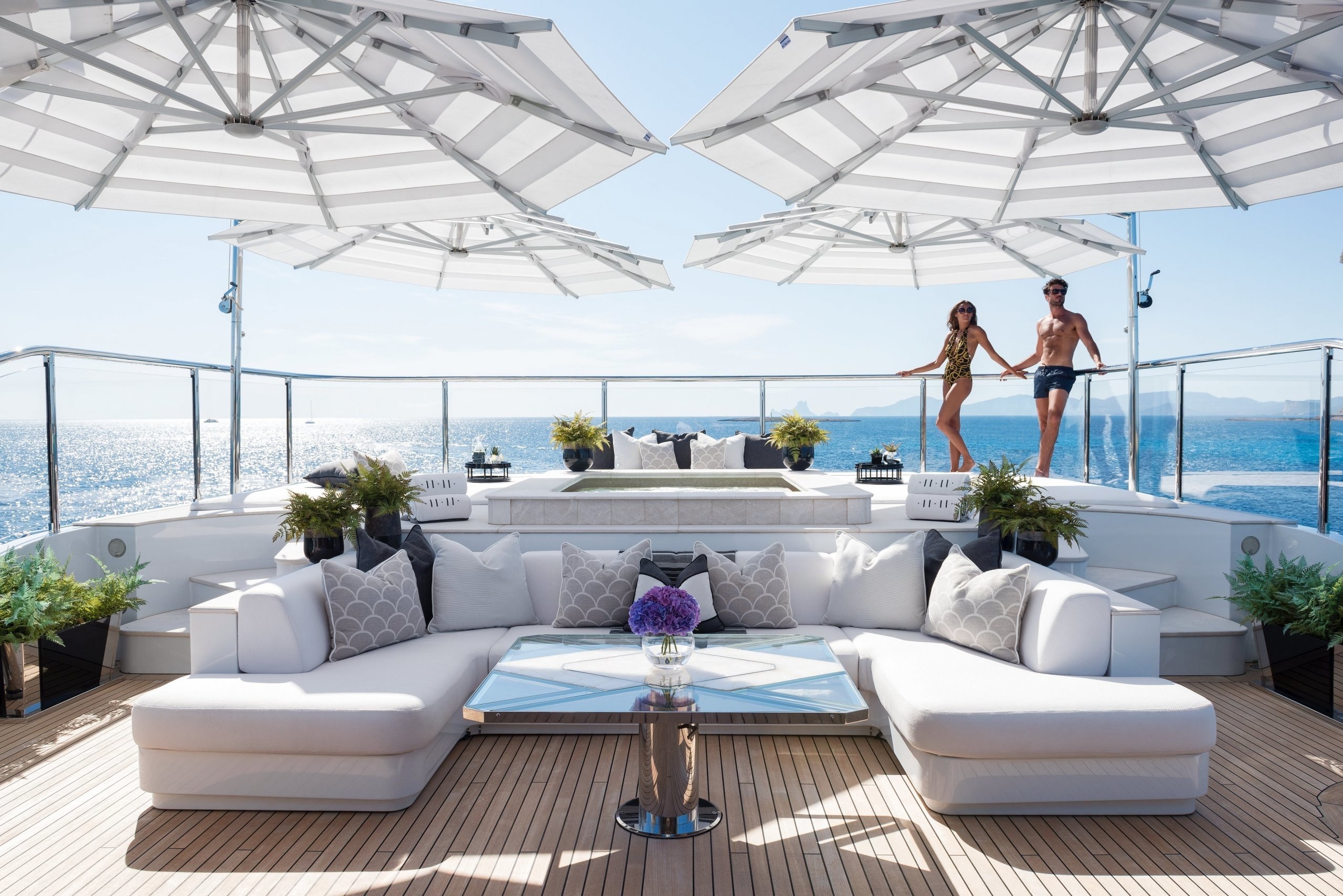 Relaxing On Board Around The Jacuzzi — Yacht Charter And Superyacht News