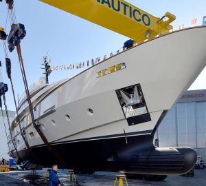 38m Motor yacht KIA ORA launched at Sanlorenzo shipyard in Italy