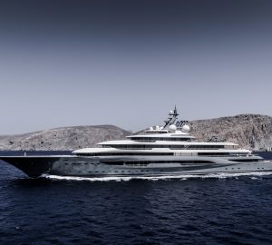 In video of the Impressive 136m Mega yacht Flying Fox for charter in the Mediterranean