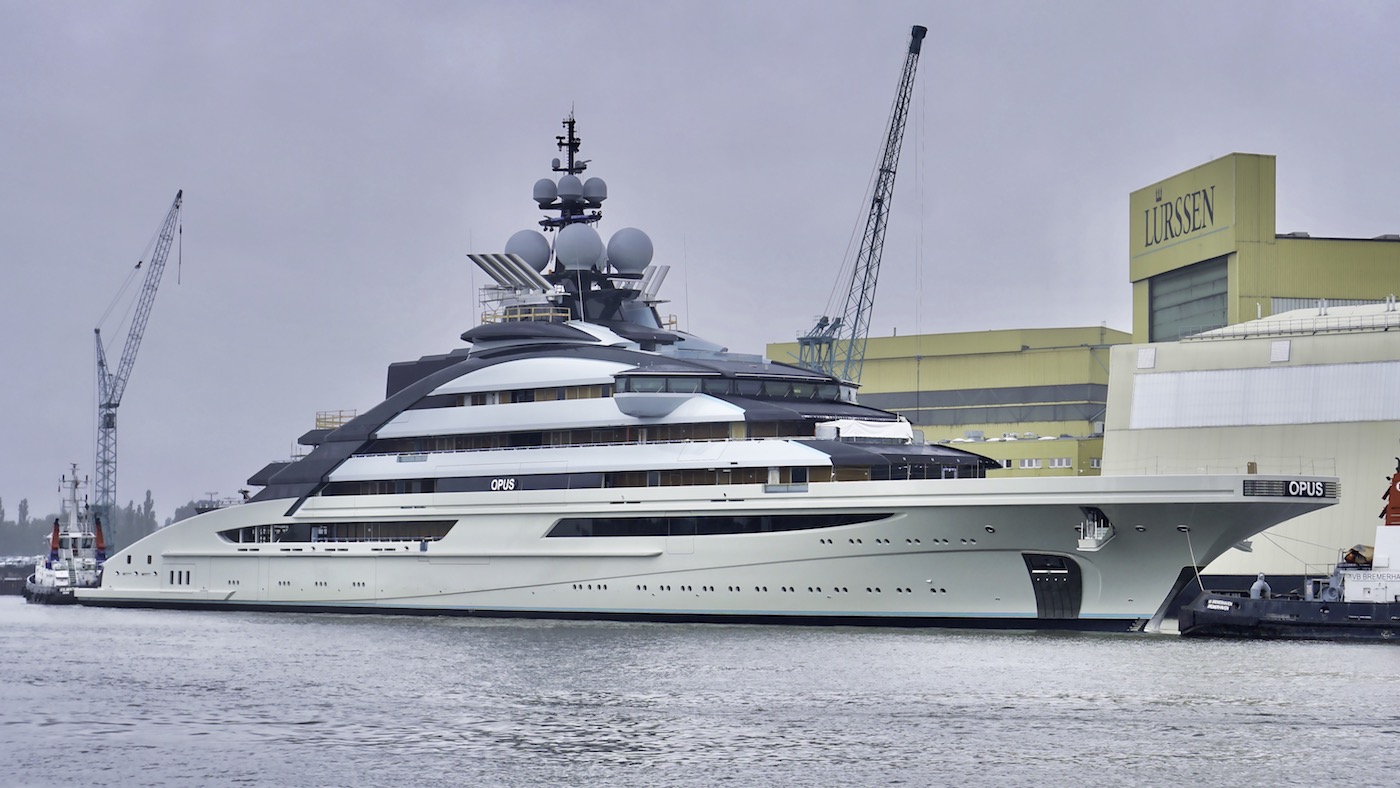 Lurssen mega yacht OPUS -Photo © DrDuu — Yacht Charter & Superyacht News