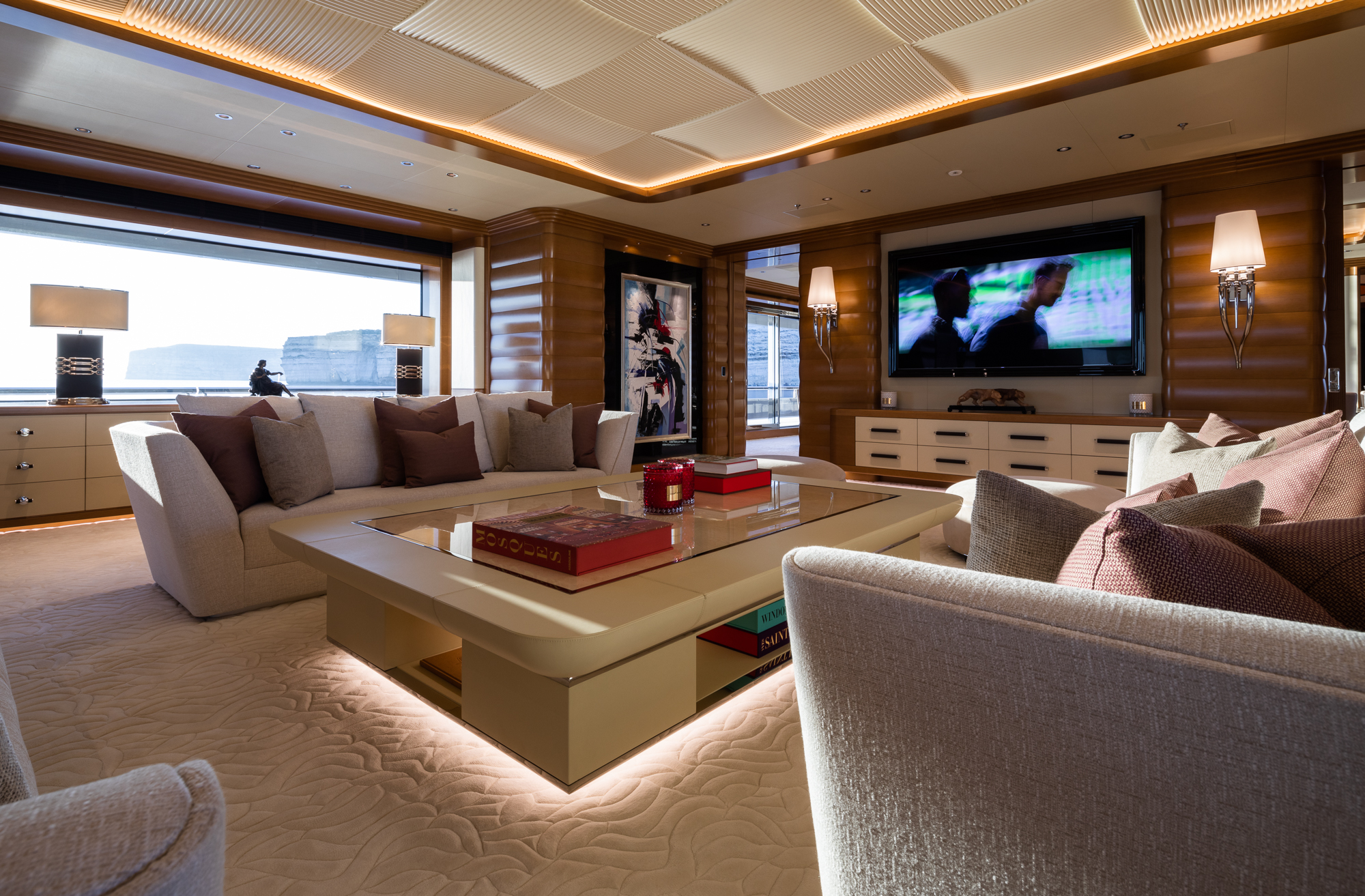 Main Deck Saloon © Imperial Photo Jeff Brown — Yacht Charter And Superyacht News