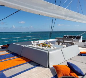 35m Sunreef catamaran yacht CHE offering 20% discount on charters in the Western Mediterranean