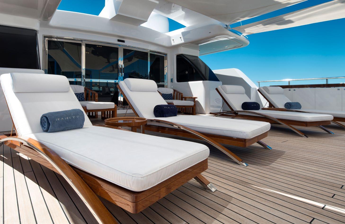 yacht sun loungers