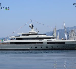 Codesca Shipyards launch luxury yacht KATHRYN (ex. Hull C127) in Italy