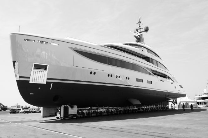 IRYNA yacht ready to hit water - photo Giuliano Sargentini