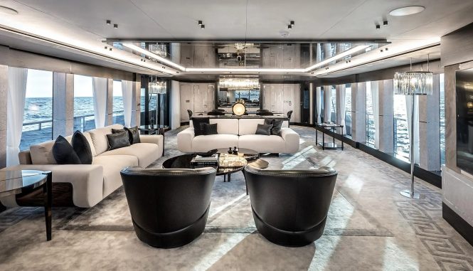 Hot Lab interior for sistership to motor yacht OCULUS