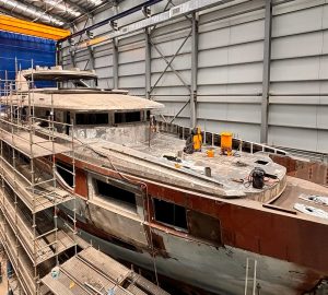 44m superyacht ORION ONE reaches a construction milestone