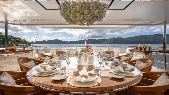 Rock It al fresco dining credit Yachting Image