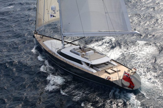 Sailing yacht RED DRAGON by Dubois - sailing and underway