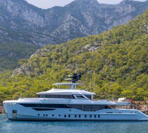 Superyacht KAŞIF on route to the 2024 Cannes and Monaco Yacht Shows