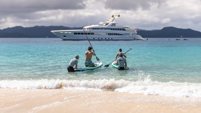 Water activities on board Yacht ROCK.IT