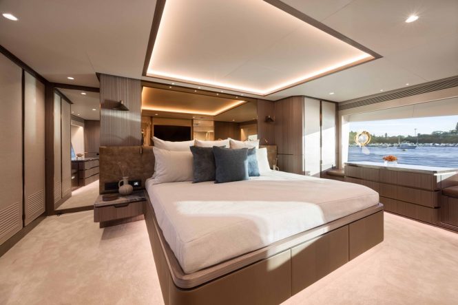 Master suite on the main deck