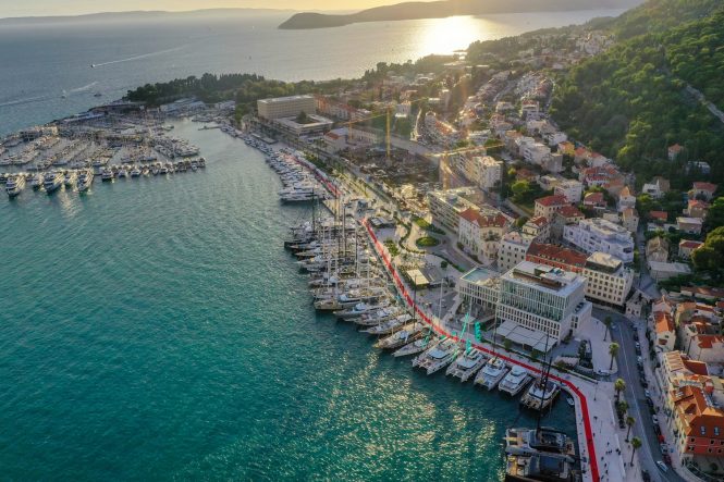 CROYA - Aerial view of Split Harbour - Photo Stipe Nincevic