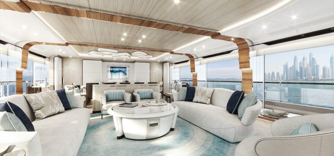 M/Y Majesty 160 - Main Saloon