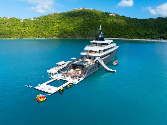 Superyacht LOON in the Caribbean