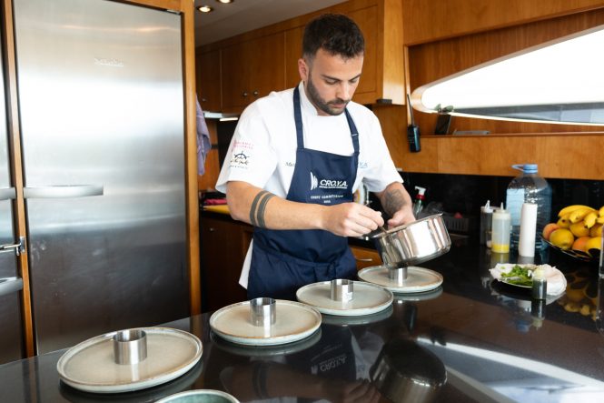 Winning chef Mateo Rac in action - Photo Stipe Nincevic