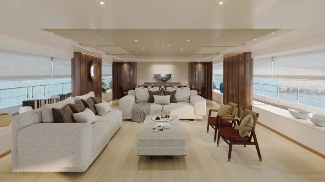 Interior of superyacht JUNO'S 7