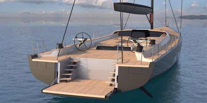 Rendering of sailing yacht KIBOKO 4