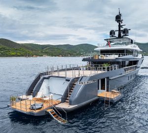 47m explorer yacht ‘M’ from Sanlorenzo available for charter in the Mediterranean and Caribbean