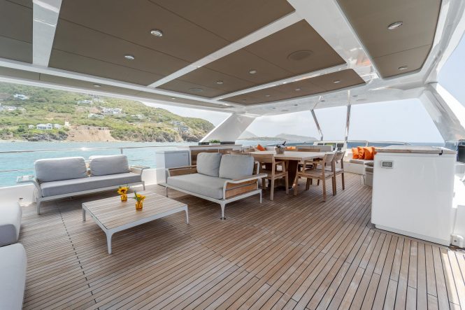 Relax and unwind on the sun deck