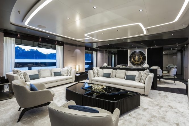 Elegant main deck saloon - Photo credit Breed Media