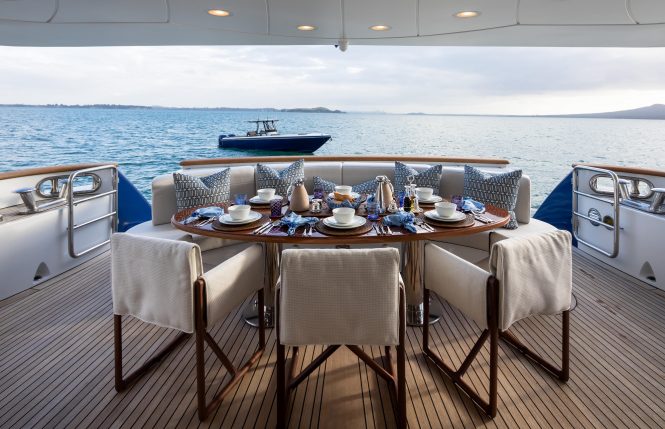 Main deck aft - perfect for al fresco dining