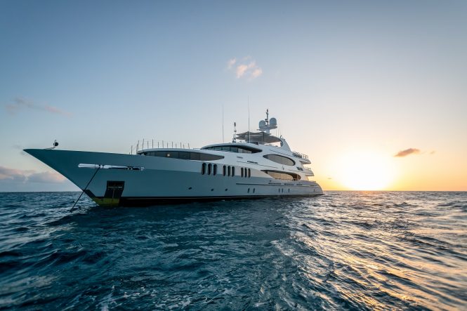 Luxury yacht TCB